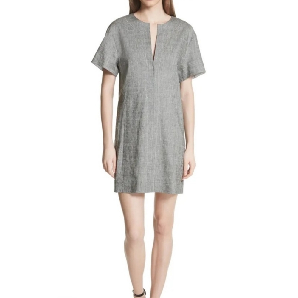 Theory slit front dress